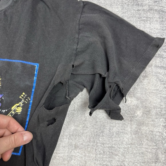 Vtg Aerosmith Shirt Mens Medium Black North America 1990 Pump Tour Single Stitch - Picture 4 of 10